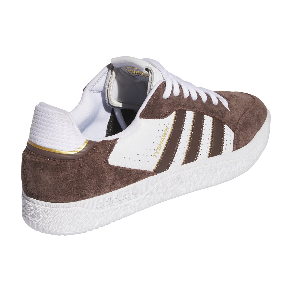 Adidas Tyshawn Low Shoe in Brown White Gold Boardertown