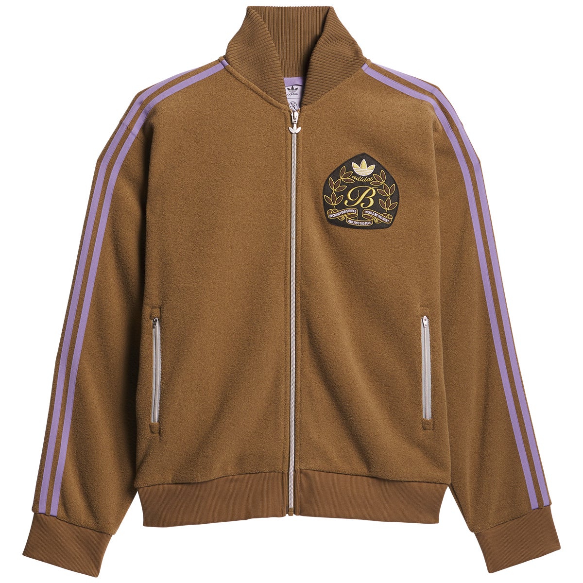 Adidas style superstar track top with gold clearance zipper