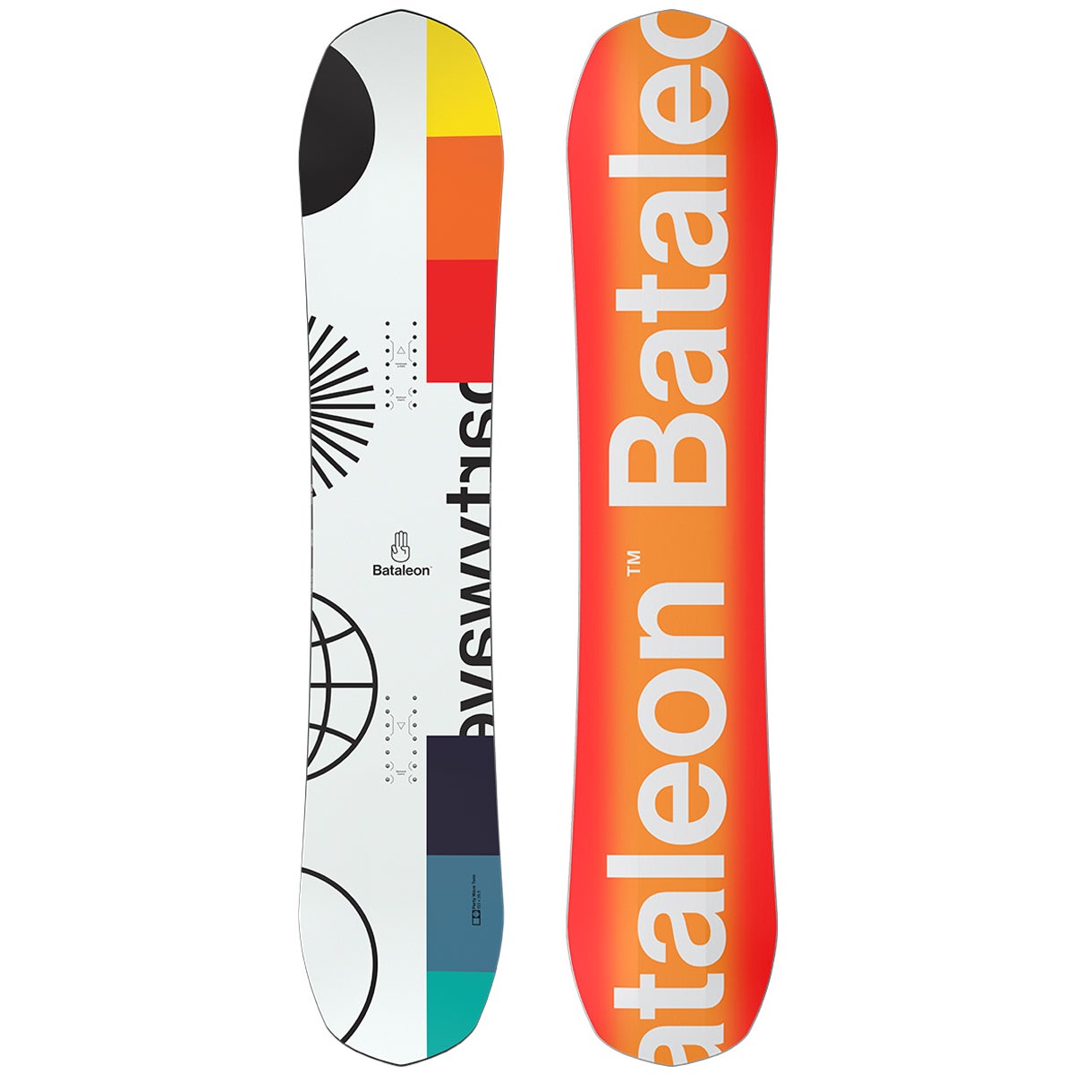 Bataleon Party Wave Twin Snowboard 2024 in 147 Boardertown