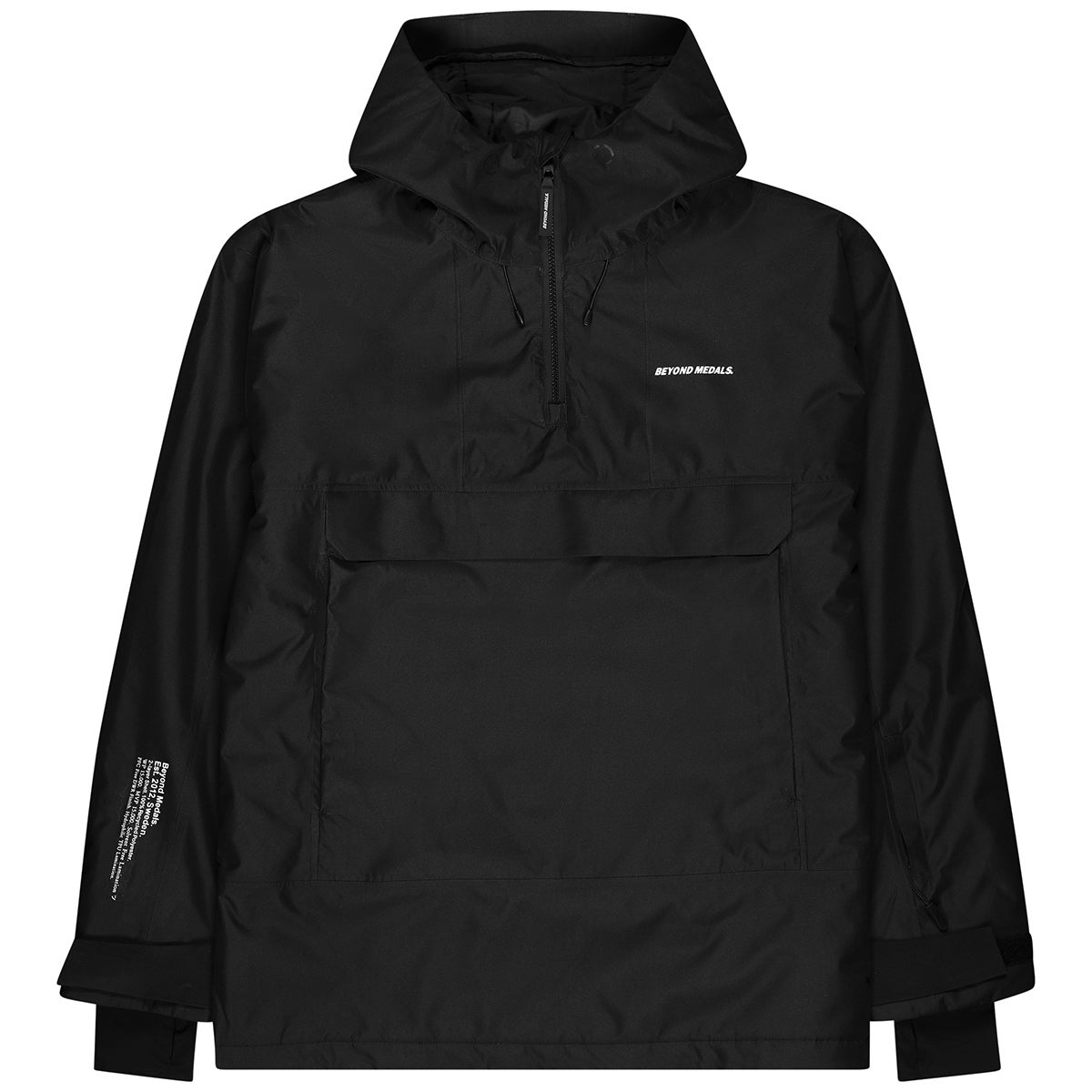 Beyond Medals Angel Anorak Jacket in Black | Boardertown