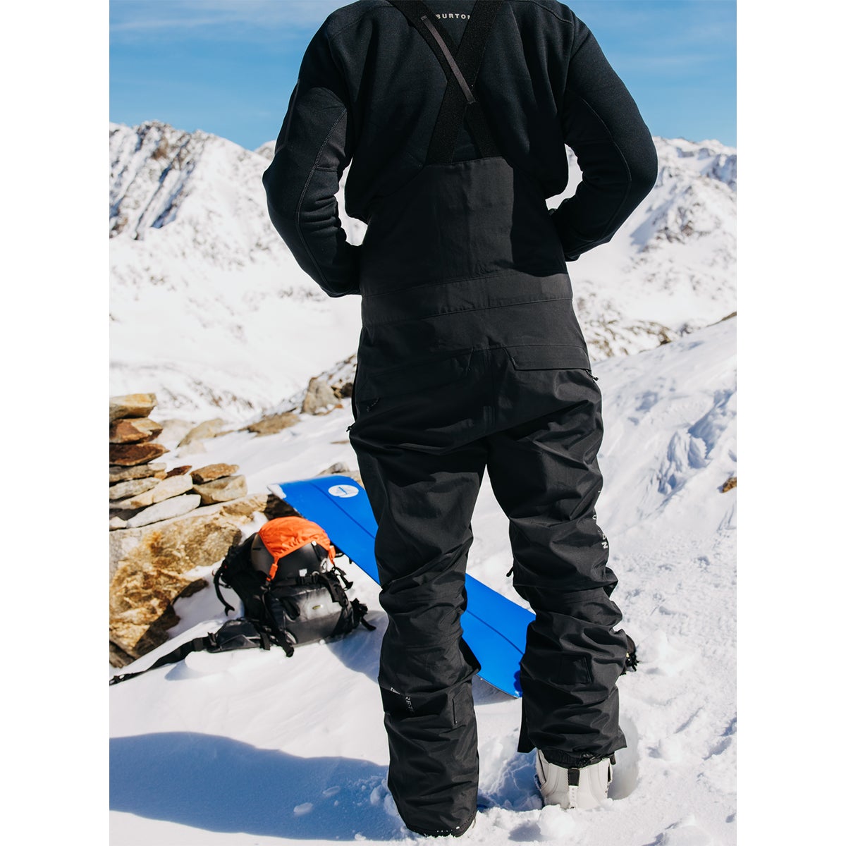 Burton ak Gore Tex Cyclic Bib Pant in True Black Boardertown