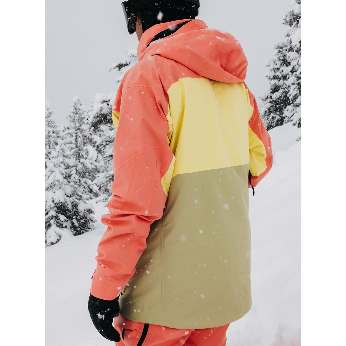 Burton ak Gore Tex Swash Jacket in Reef Pink Buttermilk Mushroom