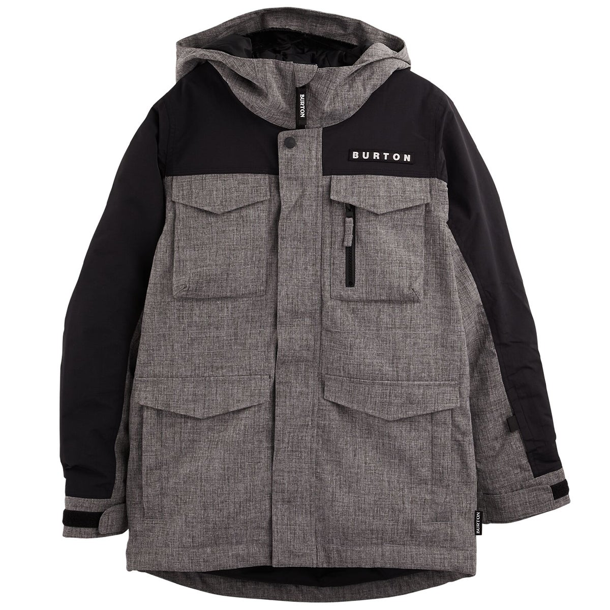 Burton Boys Covert Jacket in Bog Heather True Black Boardertown