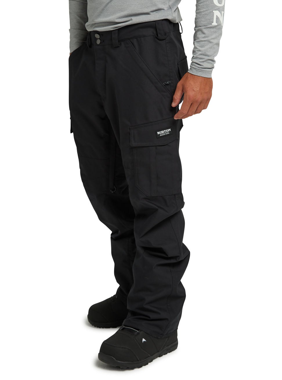 Burton Cargo Regular Fit Pant in True Black | Boardertown