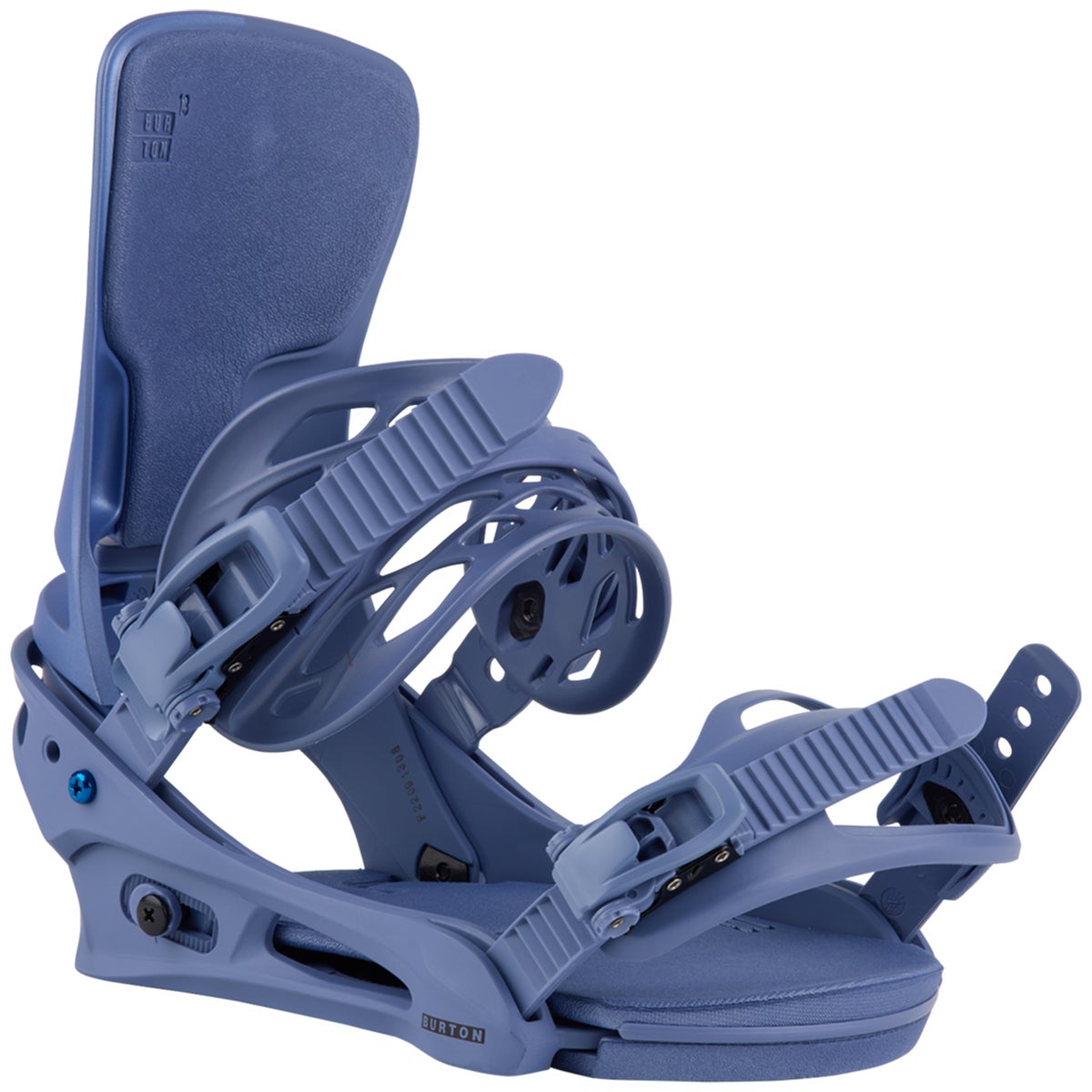 Burton Cartel Re Flex Snowboard Bindings in Slate Blue Logo