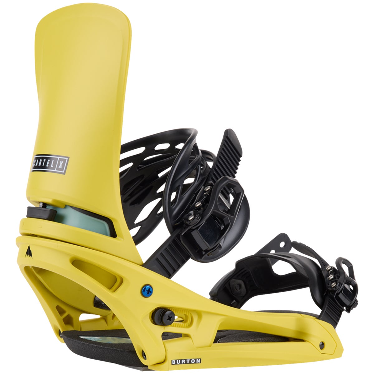 Burton Cartel X EST Snowboard Bindings in Sulfur Boardertown