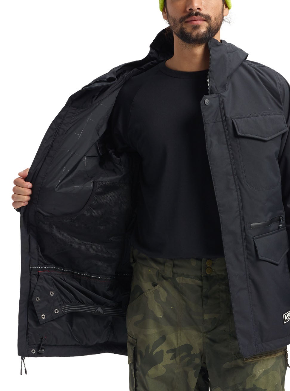 Burton Covert Jacket in True Black Boardertown