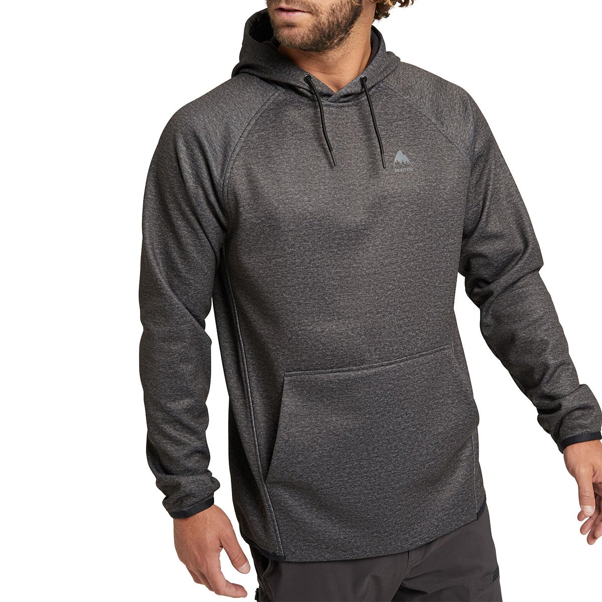 Burton Crown Weatherproof Pullover Fleece in True Black Heather