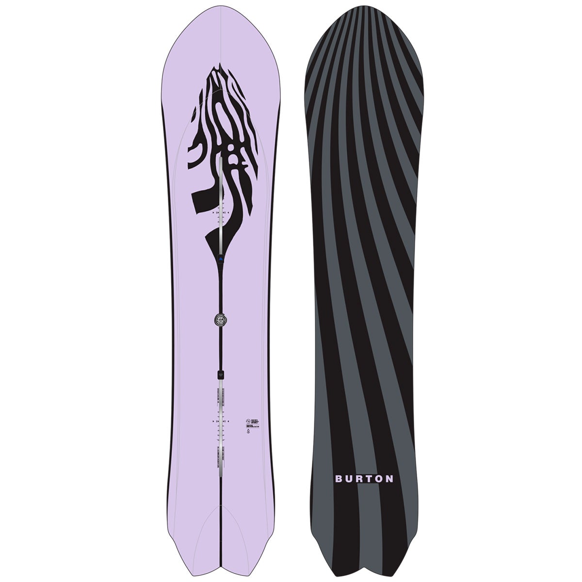 Burton Fish 3D Snowboard 2025 in 151 Boardertown