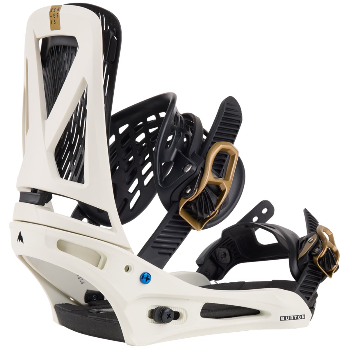 Burton Genesis Re Flex Snowboard Bindings in White Gold Boardertown