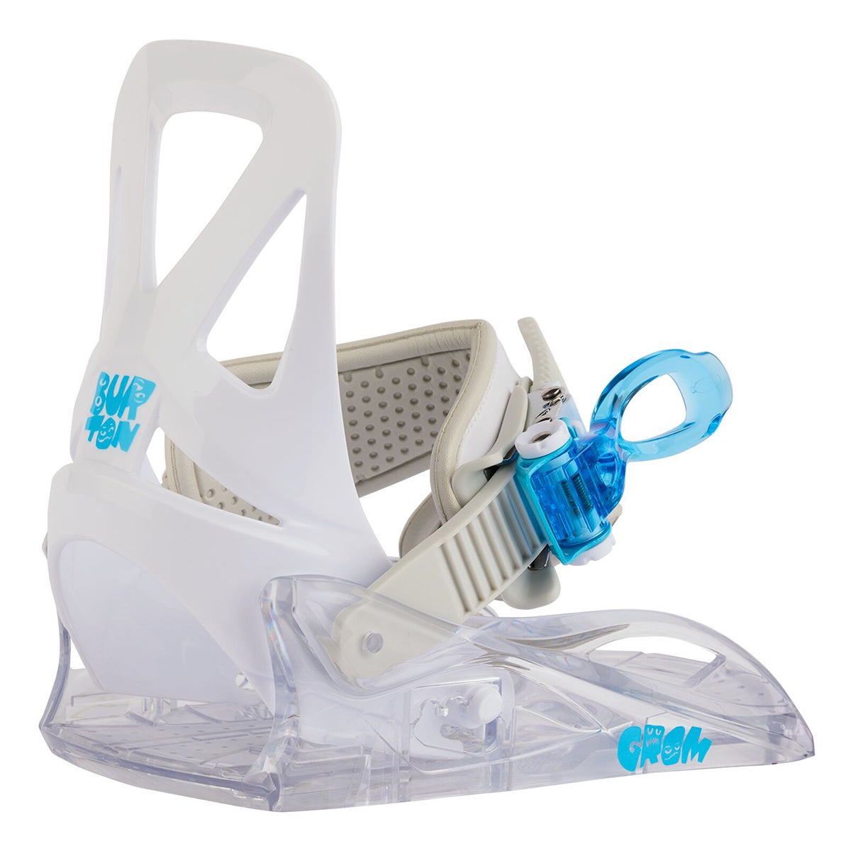 Burton Grom Disc Snowboard Bindings in White Boardertown