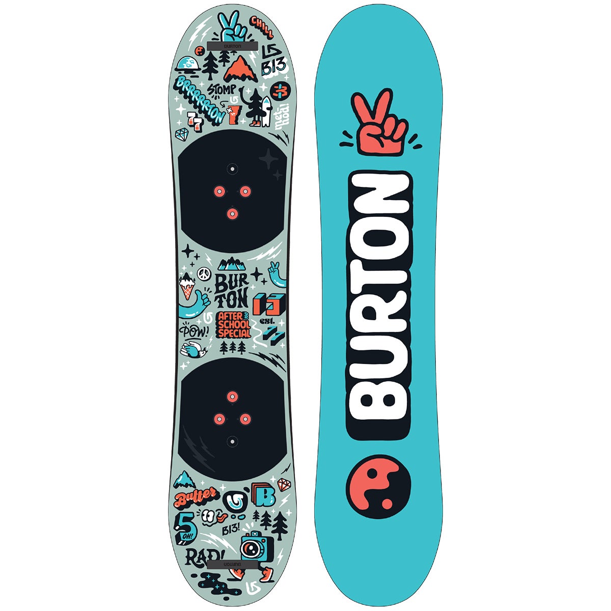 Burton Kids After School Special Snowboard in Multi Boardertown