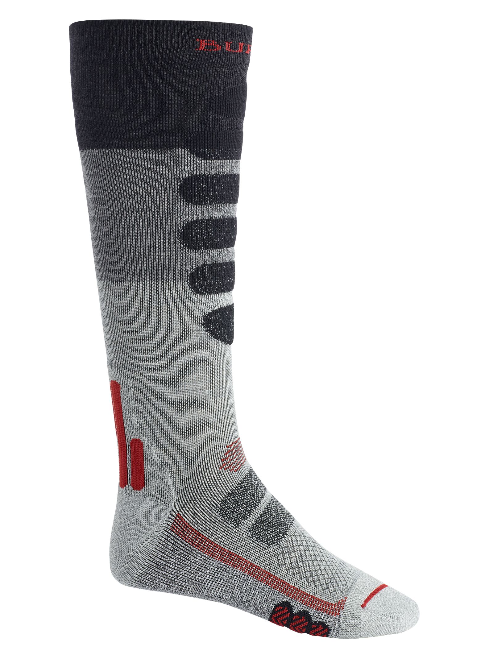 Burton Performance Lightweight Compression Sock in Grey Heather