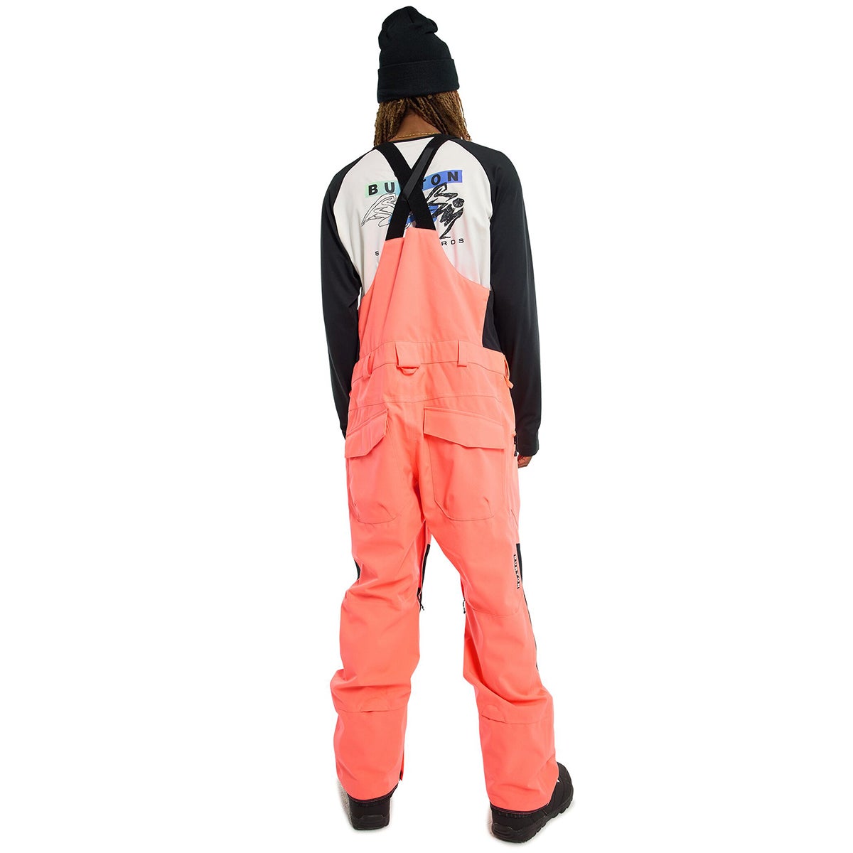 Burton Reserve Bib Pant in Tetra Orange True Black Boardertown