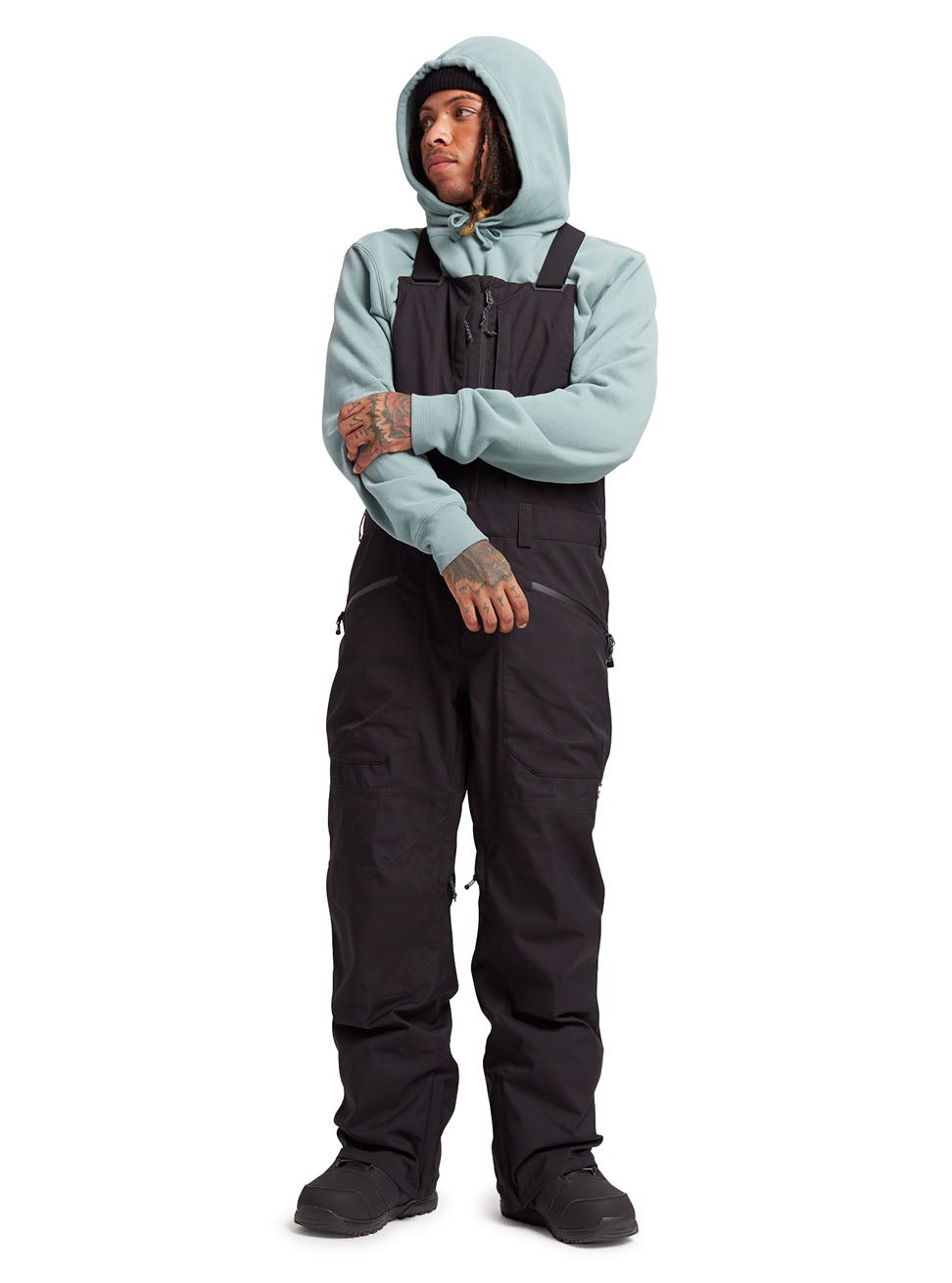 Burton Reserve Bib Pant in True Black Boardertown