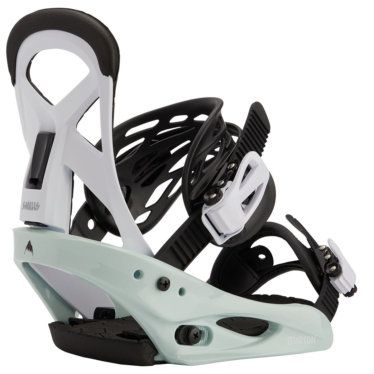 Burton Smalls Re Flex Snowboard Bindings in Neo Mint White