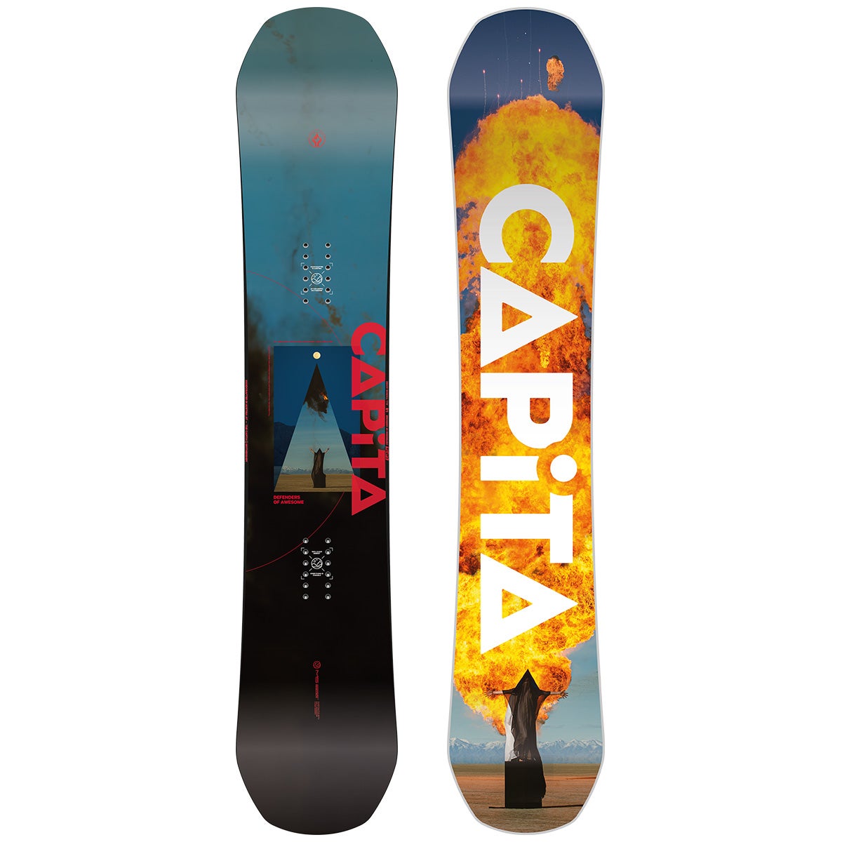 Capita Defenders Of Awesome Snowboard 2025 in Multi Boardertown