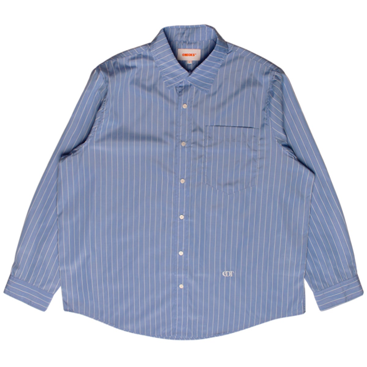 Checks Stripe Big Shirt in Blue/White | Boardertown