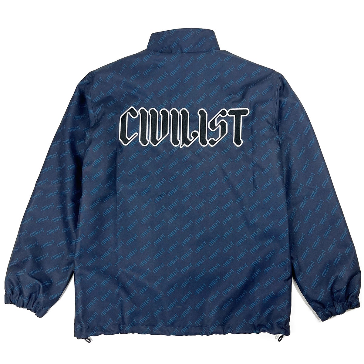 Civilist Allover Summer Track Jacket in Dark Navy/Petrol | Boardertown