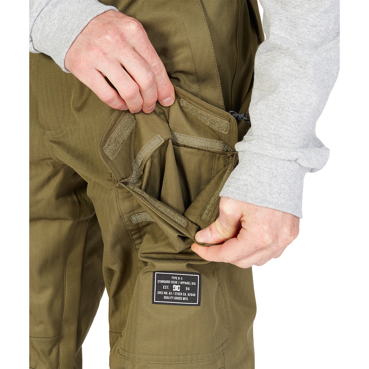 DC Men's Shadow Snowboard Bib Pants - Ivy Green