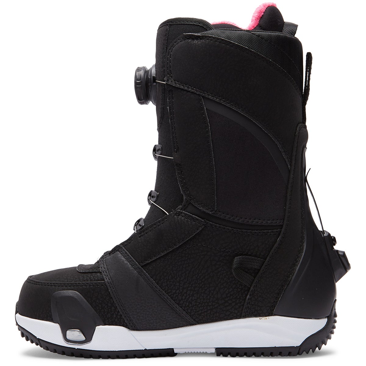 DC Lotus Step On Snowboard Boots in Black White Black Boardertown