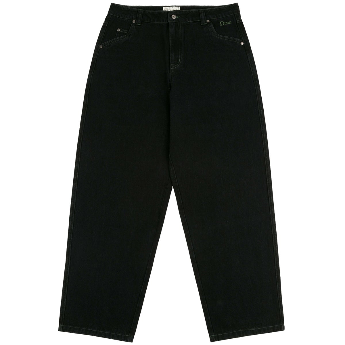 Dime Classic Baggy Denim Pants in Black | Boardertown