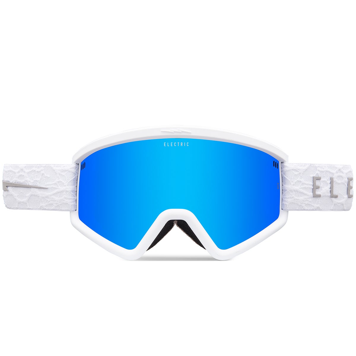 Electric Hex Goggles + Bonus Lens in Matte White Nuron/Blue Chrome