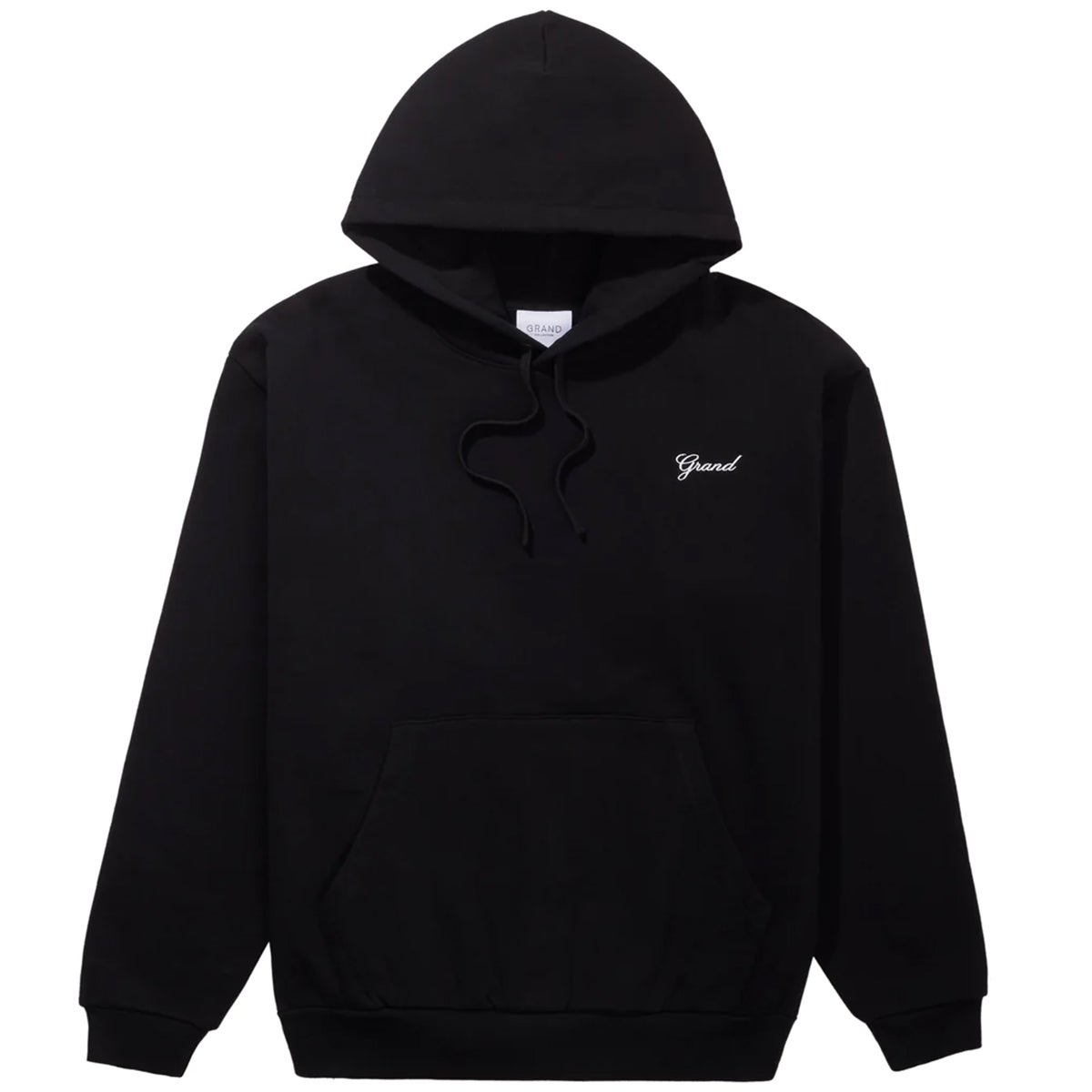 Grand Script Hoodie in Black | Boardertown