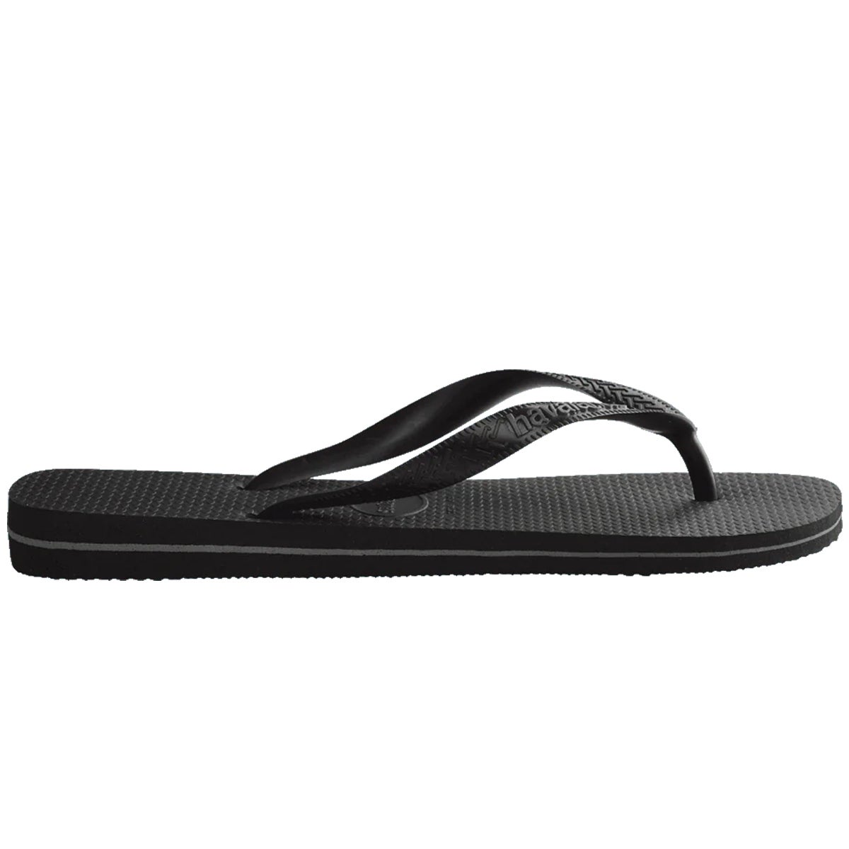 Havaianas Logo Filete Jandal in Black White Boardertown