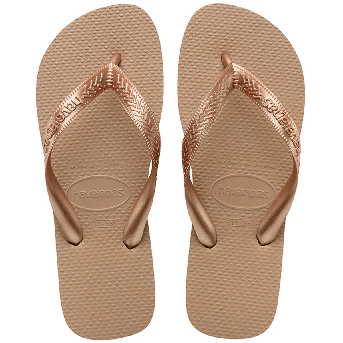 Havaianas rose gold on sale metallic