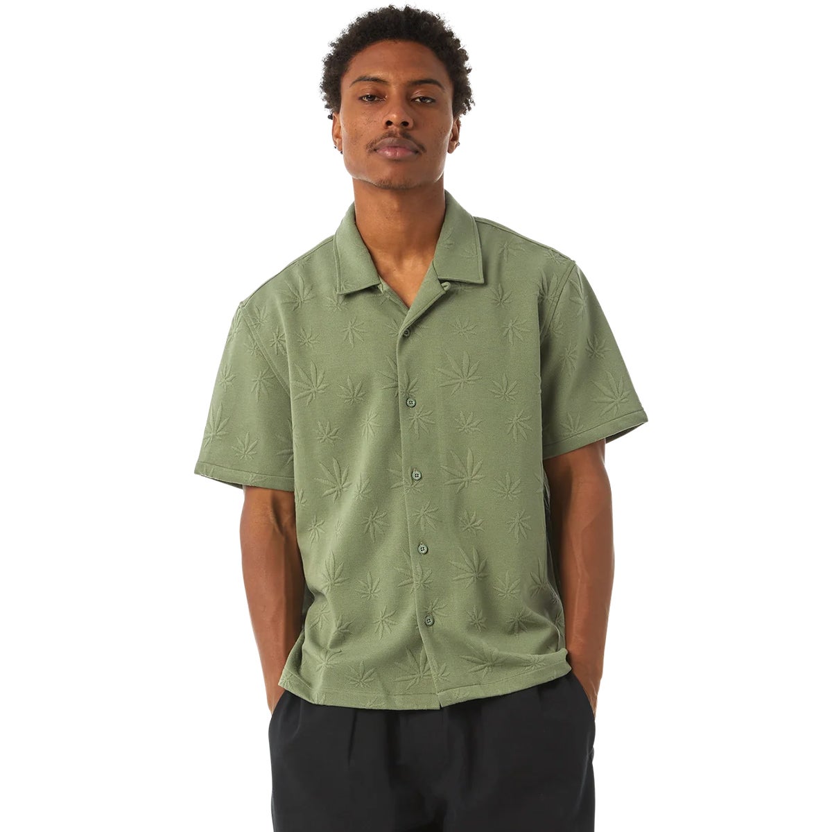 huf button up shirt