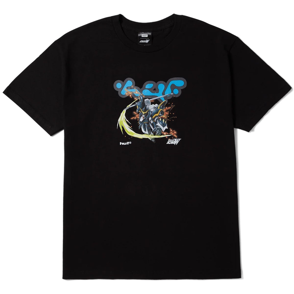 Huf X Gundam Deathscythe Tee in Black | Boardertown