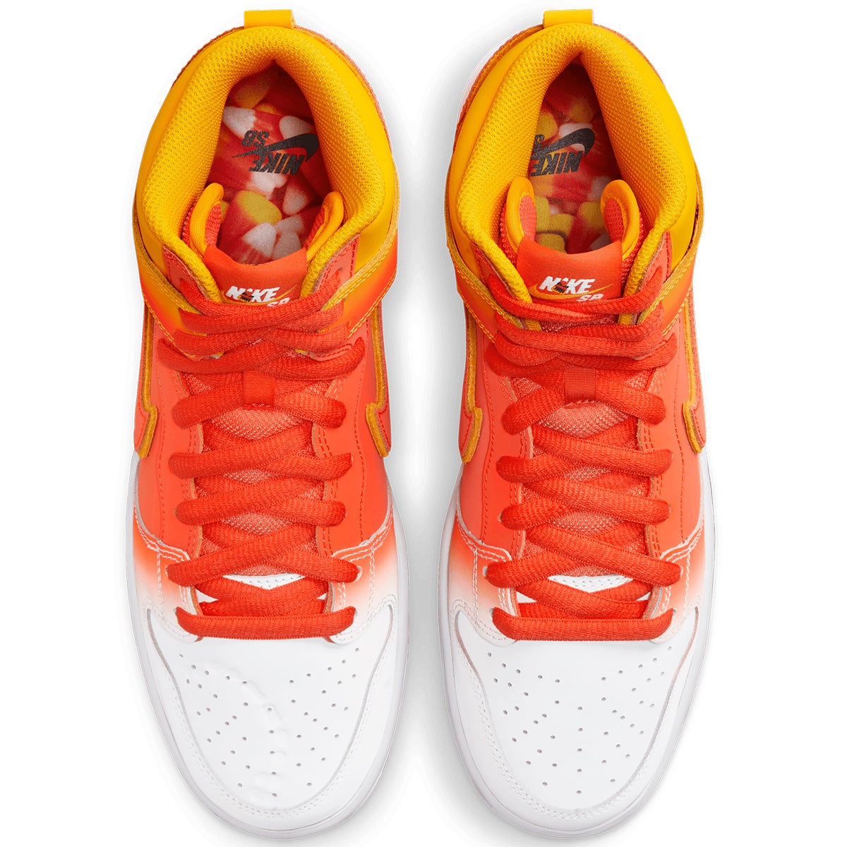 Nike SB Dunk High Sweet Tooth Shoe in Amarillo Orange White Black