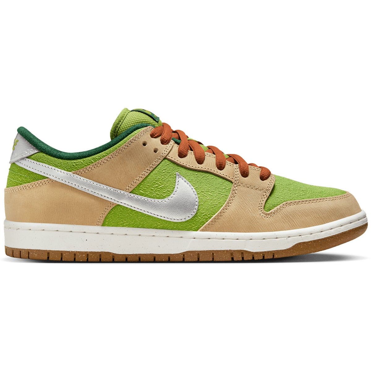 Nike SB Dunk Low Pro Escargot Shoe in Sesame Metallic Silver Pear Boardertown