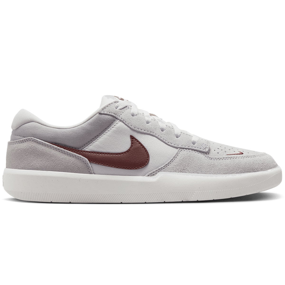 Nike SB Force 58 Shoe in Platinum Tint/Red/Wolf Grey | Boardertown