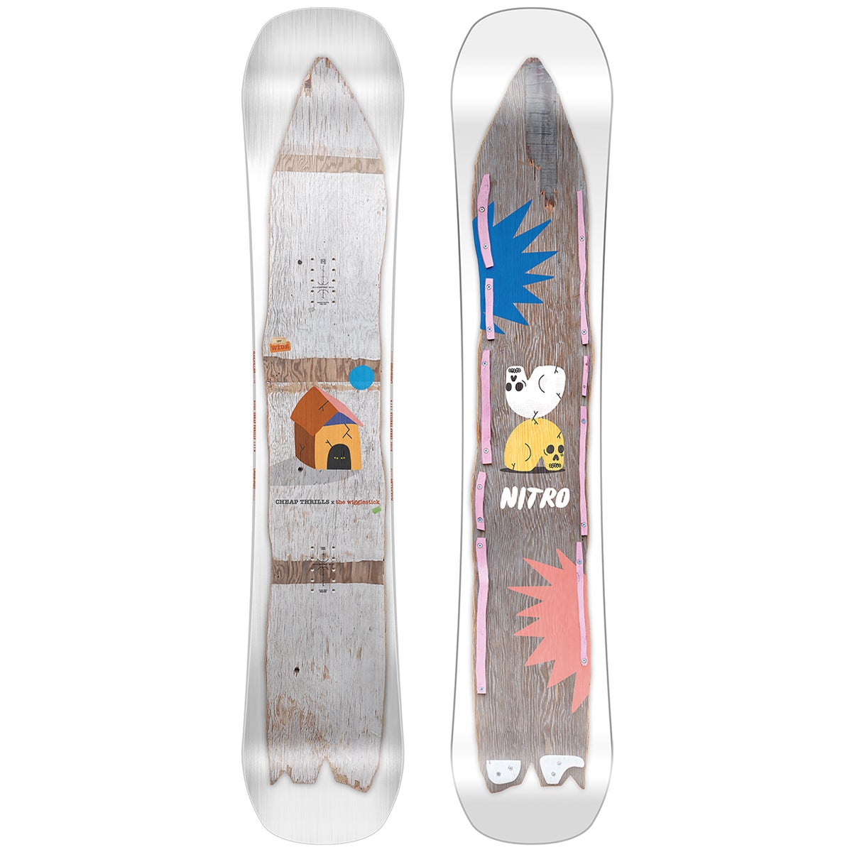 Nitro Cheap Thrills Snowboard 2024 in 157W Boardertown