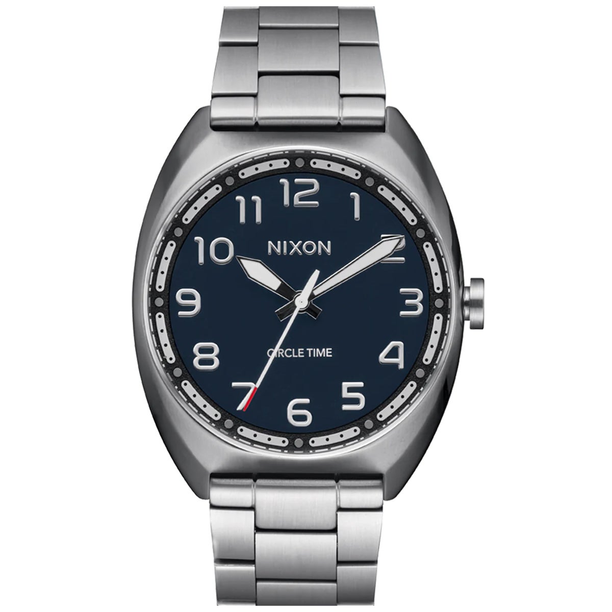 Nixon Mullet Stainless Steel Watch in Silver/Teal | Boardertown