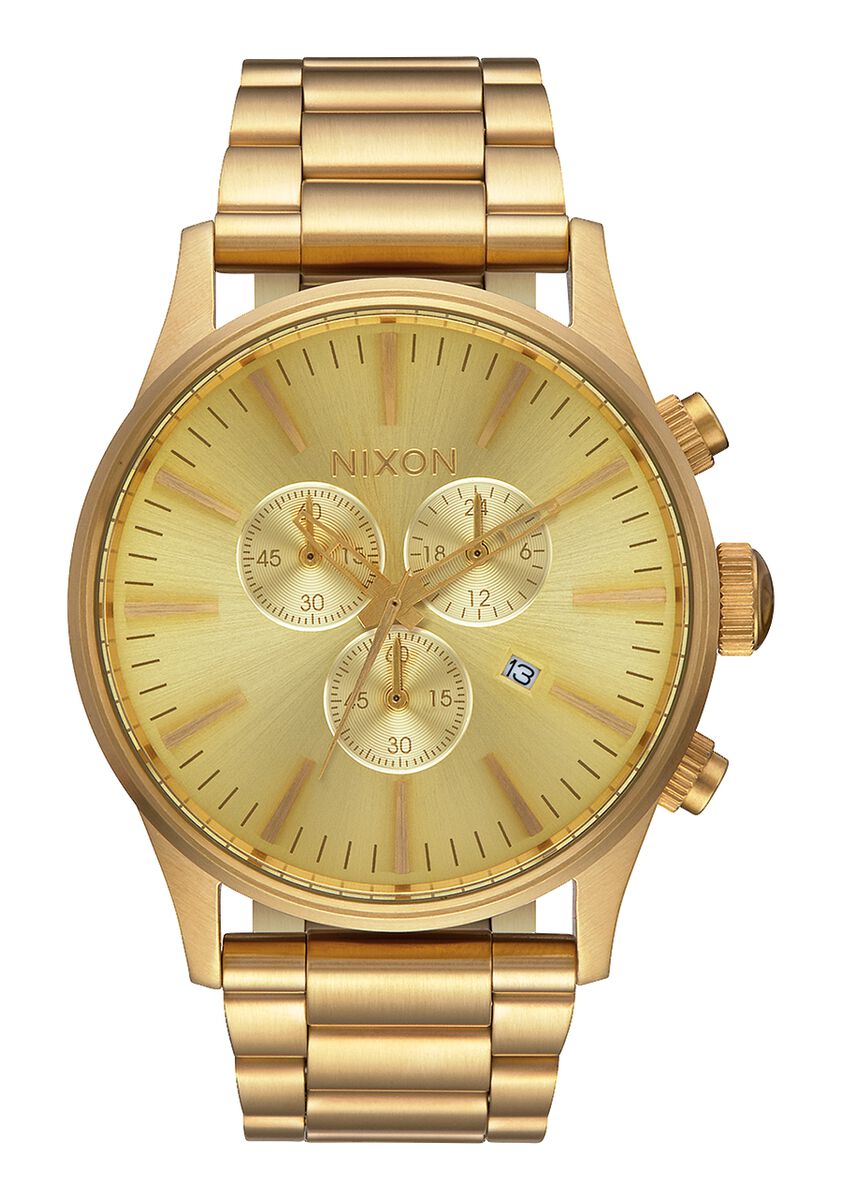 All gold nixon watch best sale