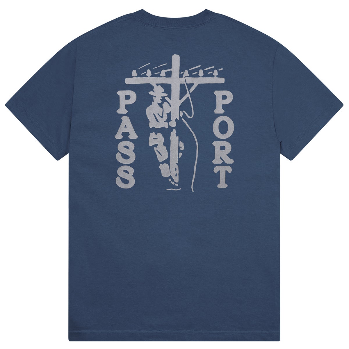 Passport Line Worx Pocket Tee in Harbour Blue Boardertown