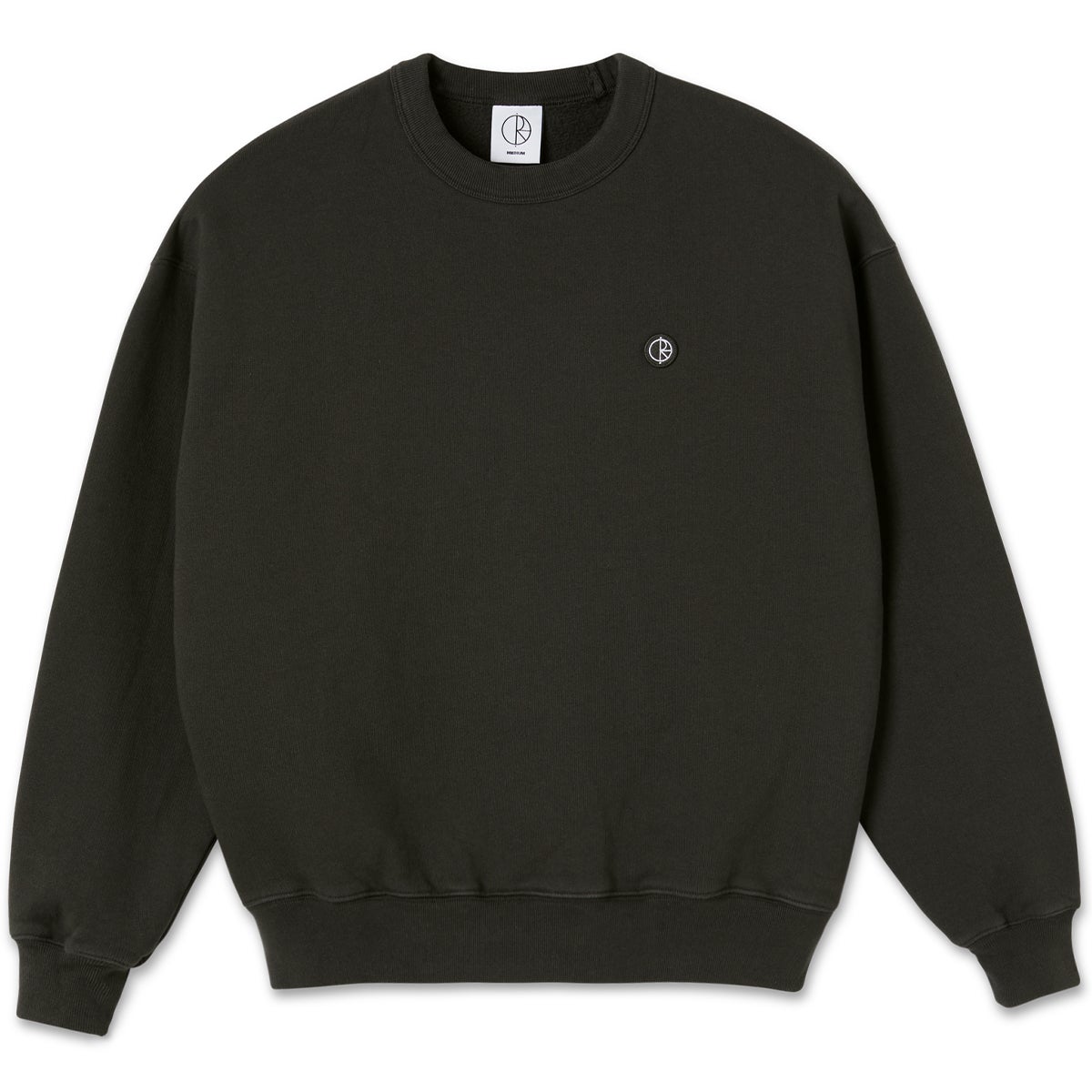 Polar Patch Crewneck in Dirty Black | Boardertown