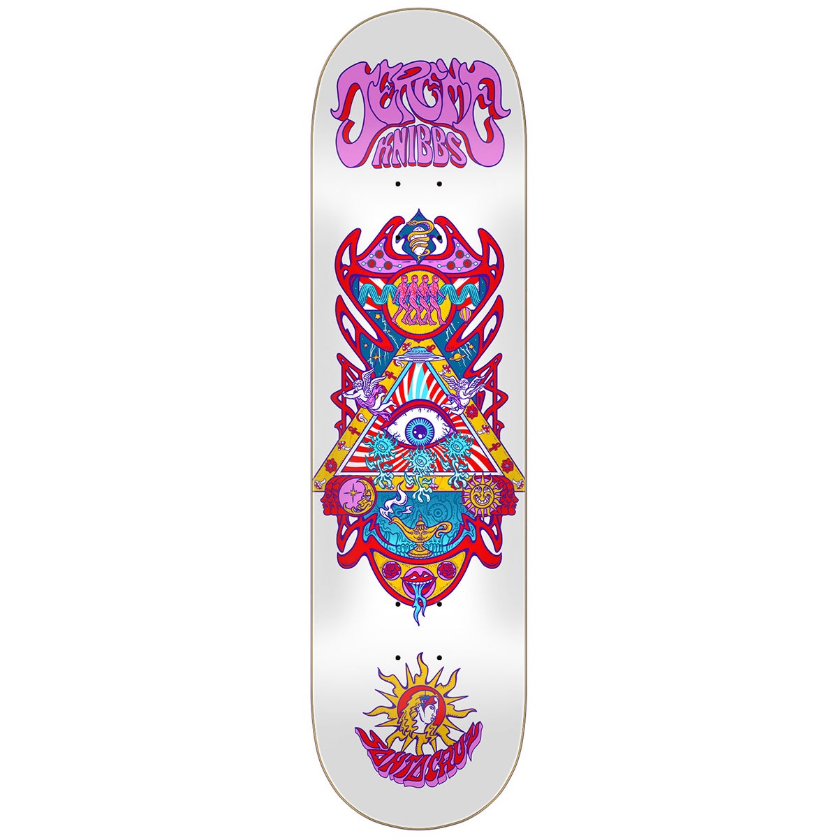 Santa Cruz Mind s Eye Skateboard Deck in Knibbs Boardertown