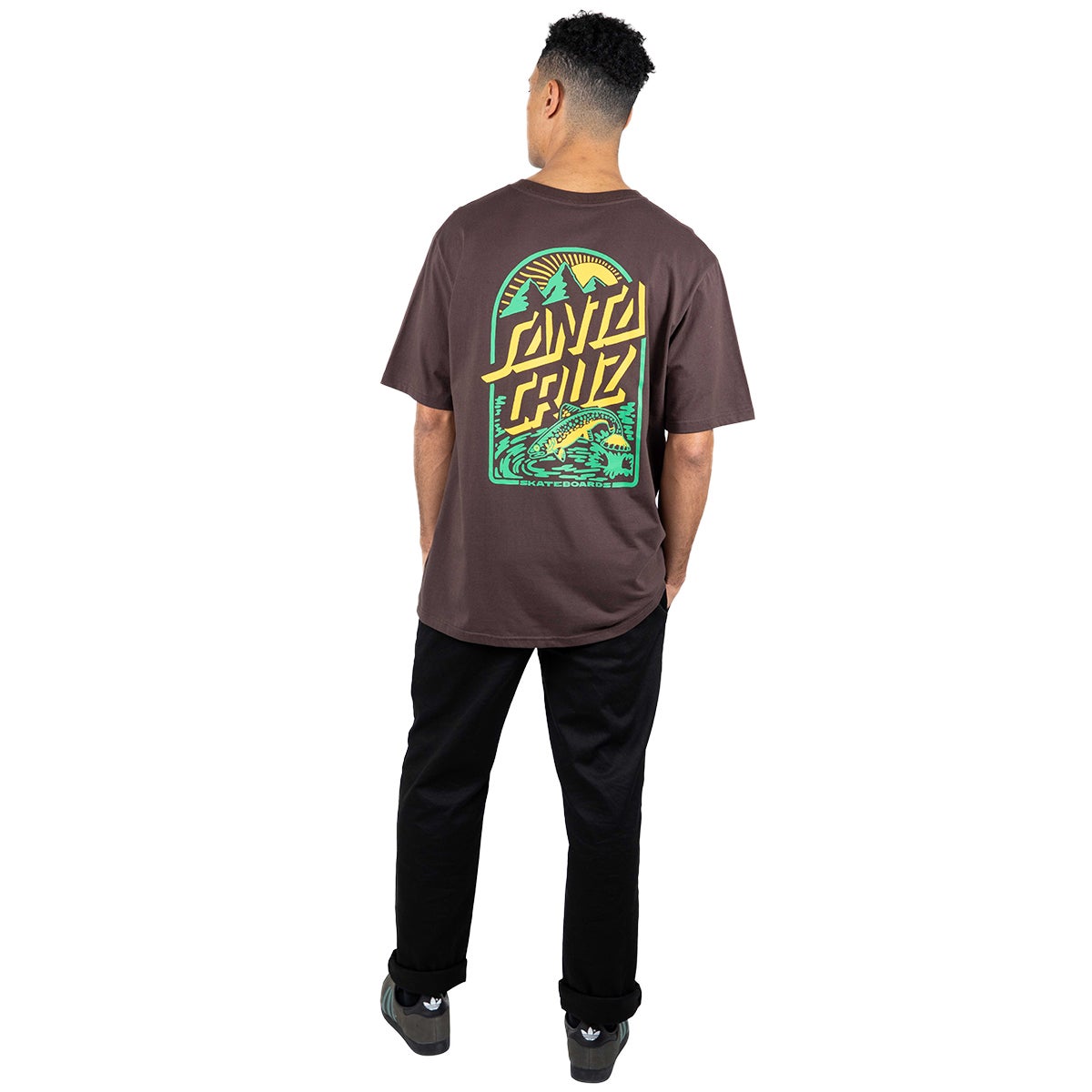 Santa Cruz OS Retreat Tee in Brown Boardertown