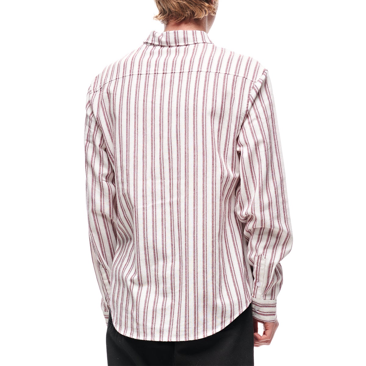 Stussy Authentic Oxford L/S Shirt in Stripe Oxford | Boardertown