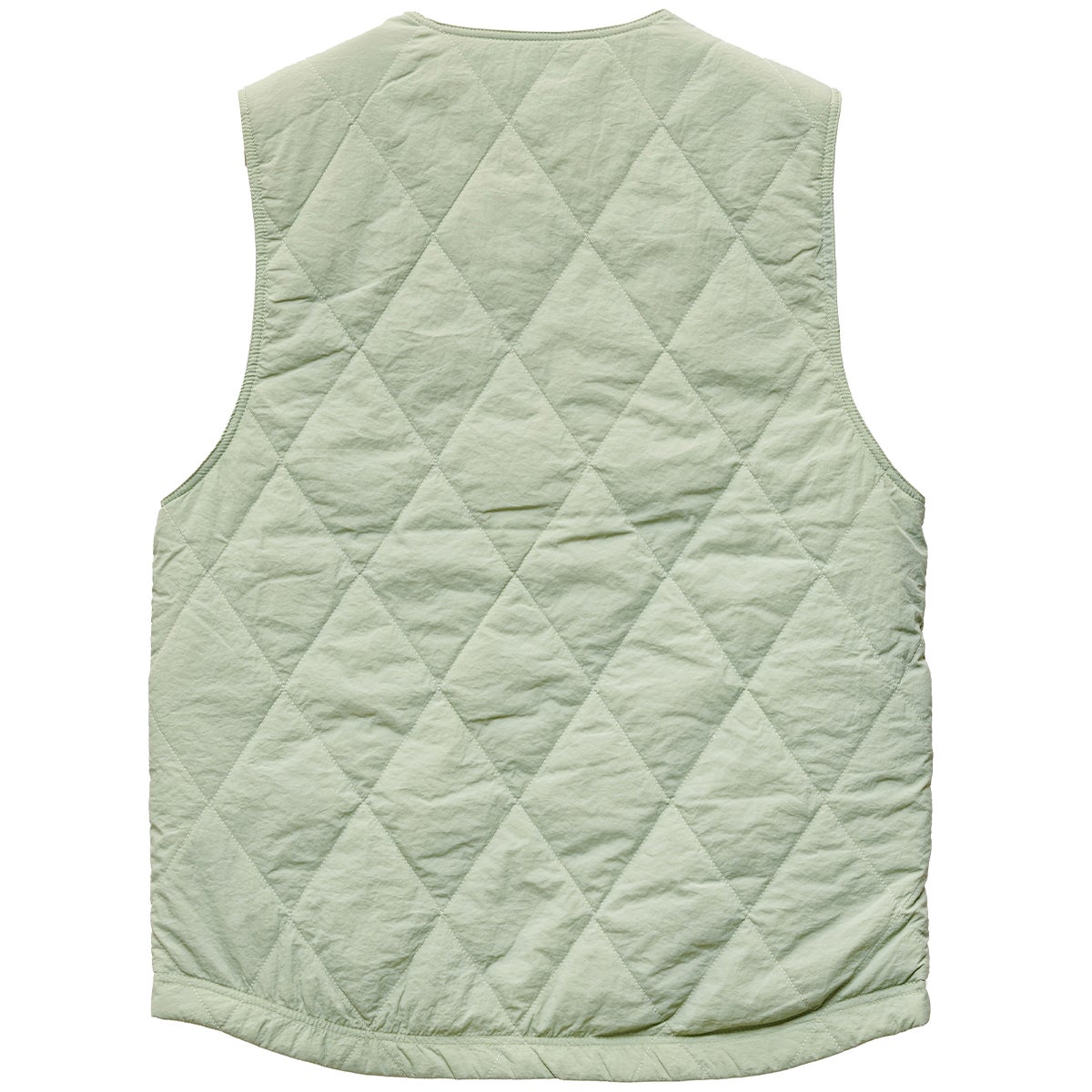 Stussy Diamond Quilted Vest in SAGE | Boardertown