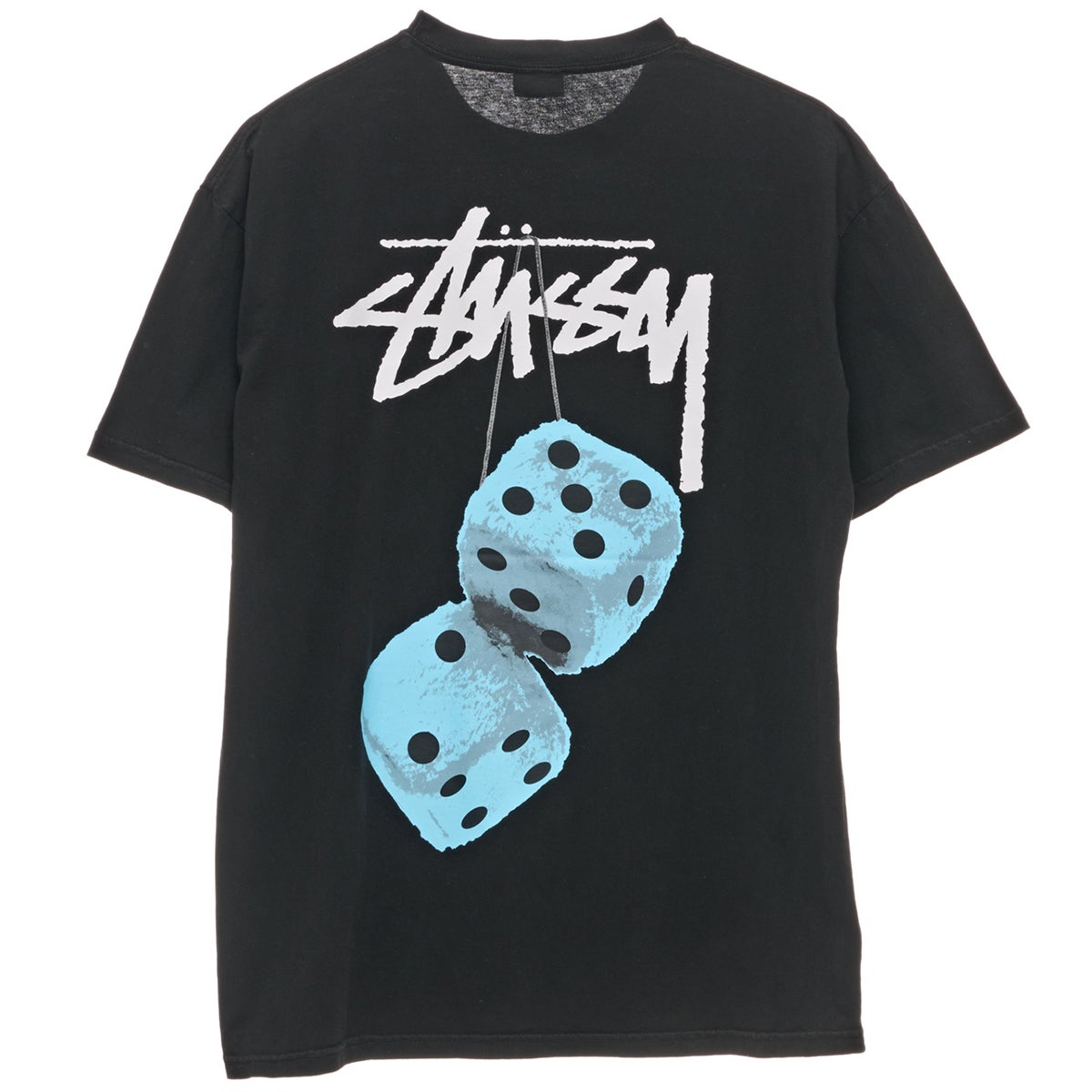 Stussy Fuzzy Dice Tee in Pigment Black | Boardertown