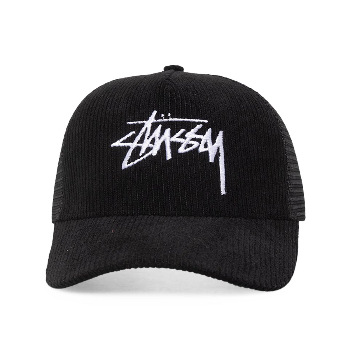 Stussy Mesh Trucker Hat in Black for Men