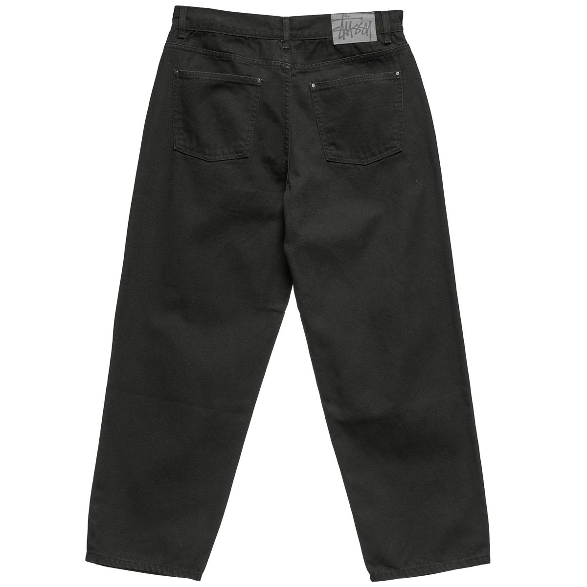 Stussy Washed Canvas Big Ol Jean in Black | Boardertown