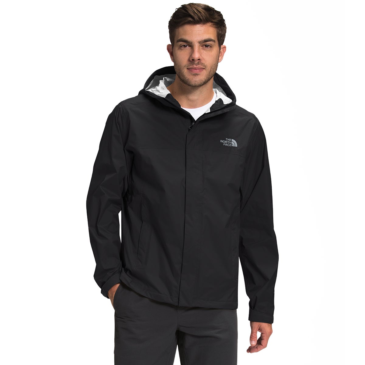 The North Face Venture 2 Jacket in TNF Black/TNF Black/Mid Grey 