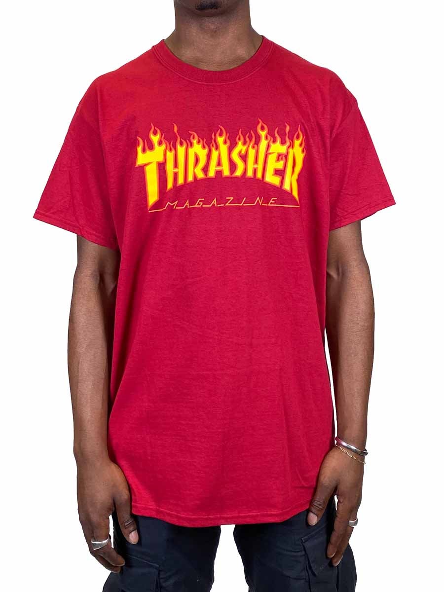 thrasher flame tee