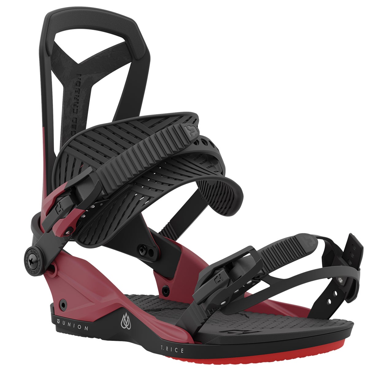 Union Falcor Snowboard Bindings in Red | Boardertown